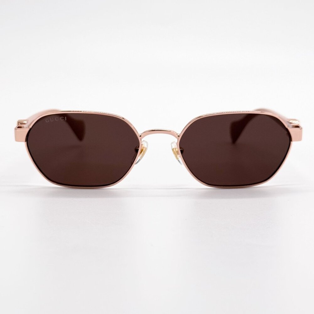 NEW GUCCI GG1593S 003 WOMEN BROWN SUNGLASSES GUCCI - Picture 5 of 12